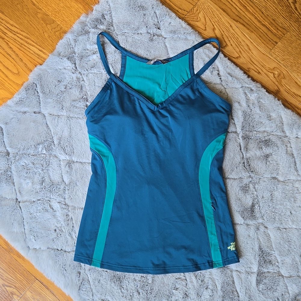 The North Face Blue/Green Tank Top, Women's Large, Great Condition